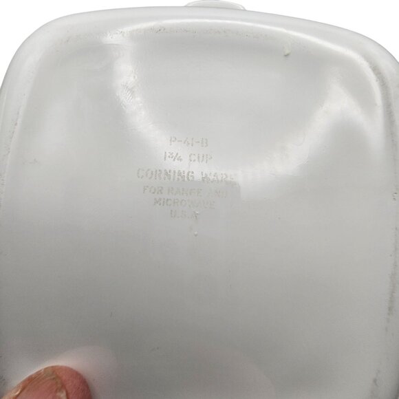 Corning Ware P-41-B 1 3/4 Cup Dishes With Lids Blue Cornflower Design Microwave - Picture 2 of 3